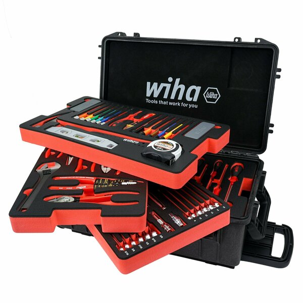 Wiha 194 Piece Premium Kit In Rolling Tool Box 92100